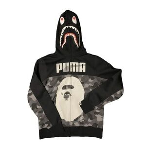 Bape X Puma Shark Full Zip Hoodie
